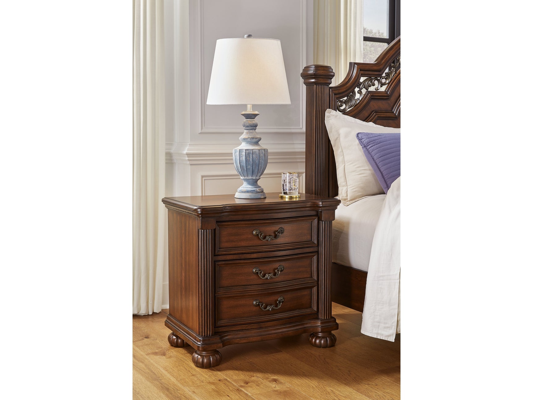 Lavinton Brown Nightstand (Online Special Price) - Ornate Home