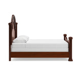 Lavinton Brown Queen Poster Bed, Dresser, Mirror, Chest and Nightstand - Ornate Home