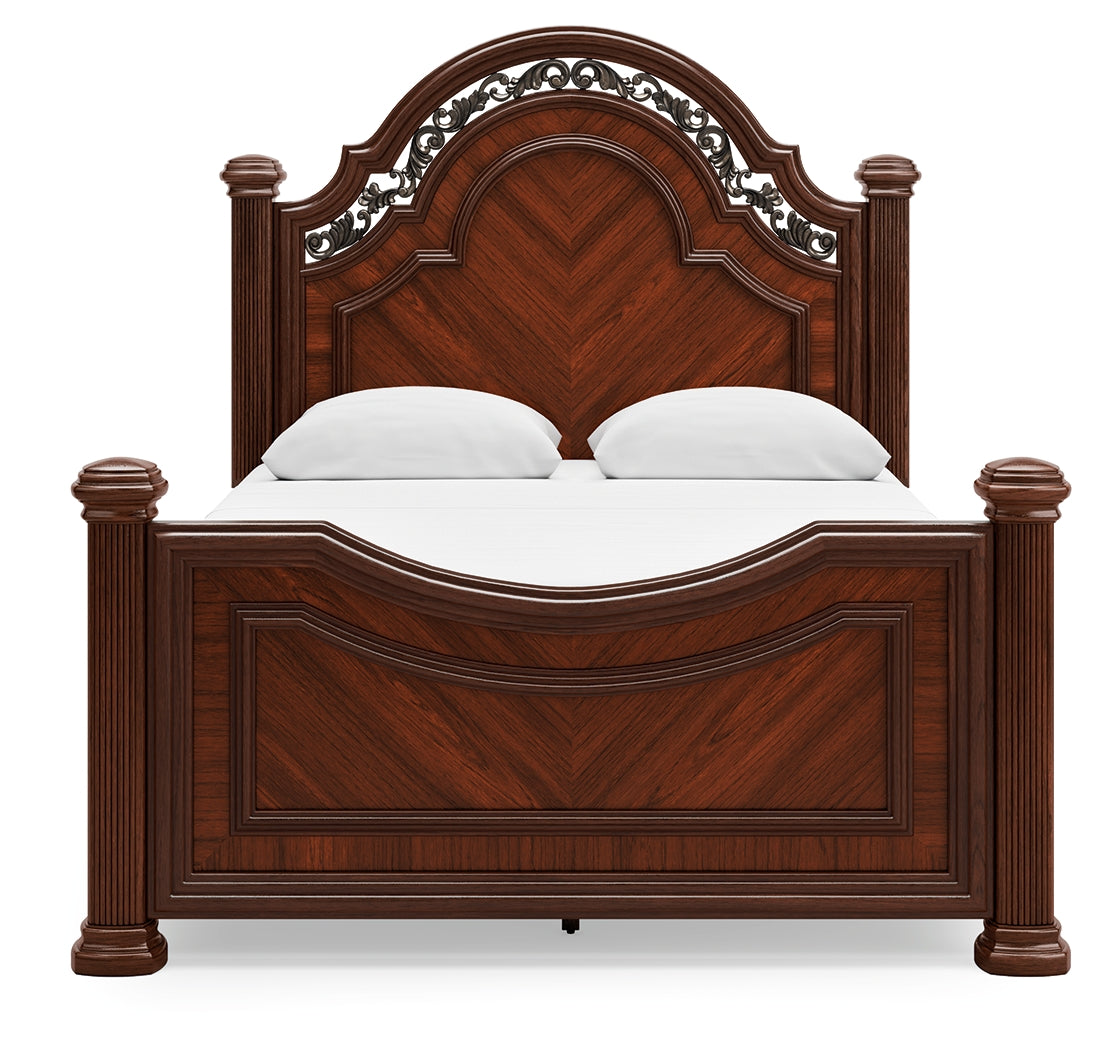 Lavinton Brown Queen Poster Bed, Dresser and Mirror (Online Special Price) - Ornate Home