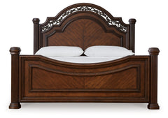 Lavinton Brown Queen Poster Bed - Ornate Home