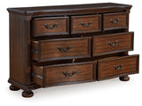 Lavinton Cherry Brown Dresser - Ornate Home