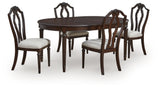 Lavinton Tan/Brown Extension Dining Table and 4 Chairs (Online Special Price) - Ornate Home