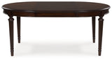 Lavinton Tan/Brown Extension Dining Table and 6 Chairs - Ornate Home