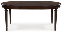 Lavinton Tan/Brown Extension Dining Table and 6 Chairs - Ornate Home