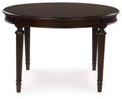 Lavinton Tan/Brown Extension Dining Table and 6 Chairs - Ornate Home