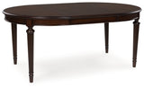 Lavinton Tan/Brown Extension Dining Table and 6 Chairs - Ornate Home