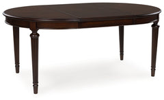 Lavinton Tan/Brown Extension Dining Table and 6 Chairs - Ornate Home