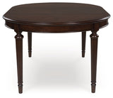 Lavinton Tan/Brown Extension Dining Table and 6 Chairs - Ornate Home
