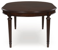 Lavinton Tan/Brown Extension Dining Table and 6 Chairs - Ornate Home