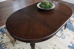 Lavinton Tan/Brown Extension Dining Table and 6 Chairs - Ornate Home