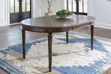 Lavinton Tan/Brown Extension Dining Table and 6 Chairs - Ornate Home
