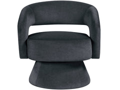 Lavon Dark Gray Swivel Chair - Ornate Home