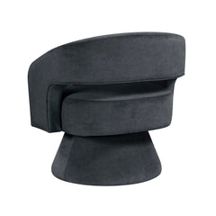 Lavon Dark Gray Swivel Chair - Ornate Home