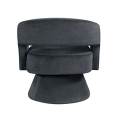 Lavon Dark Gray Swivel Chair - Ornate Home