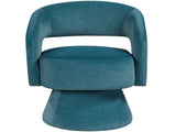 Lavon Dark Teal Swivel Chair - Ornate Home