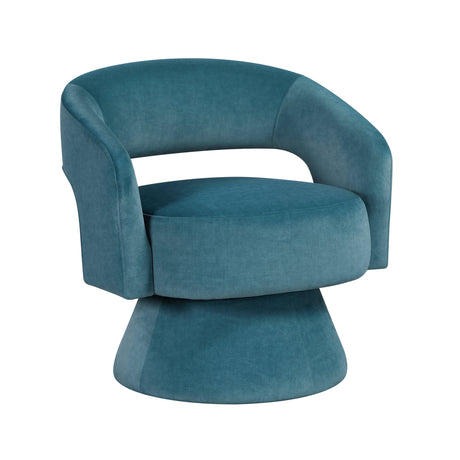 Lavon Dark Teal Swivel Chair - Ornate Home