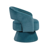 Lavon Dark Teal Swivel Chair - Ornate Home