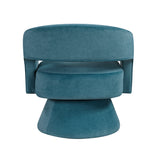 Lavon Dark Teal Swivel Chair - Ornate Home