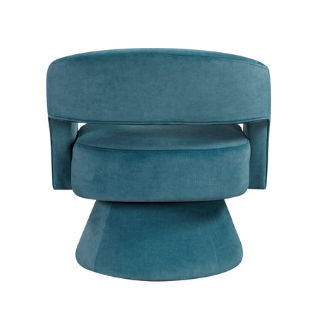 Lavon Dark Teal Swivel Chair - Ornate Home