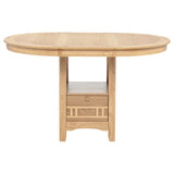 Lavon Light Oak 5-piece Oval Counter Height Dining Set - Ornate Home