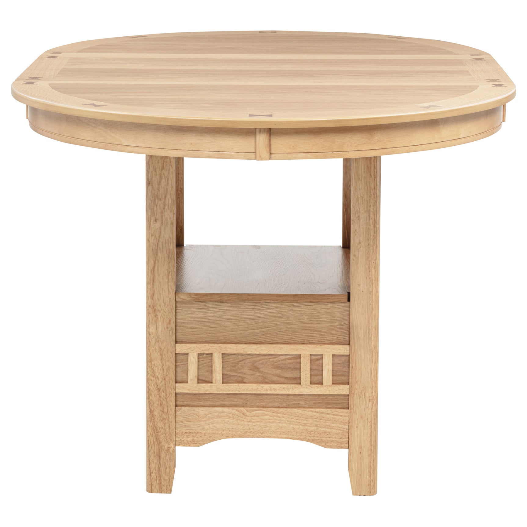 Lavon Light Oak 5-piece Oval Counter Height Dining Set - Ornate Home