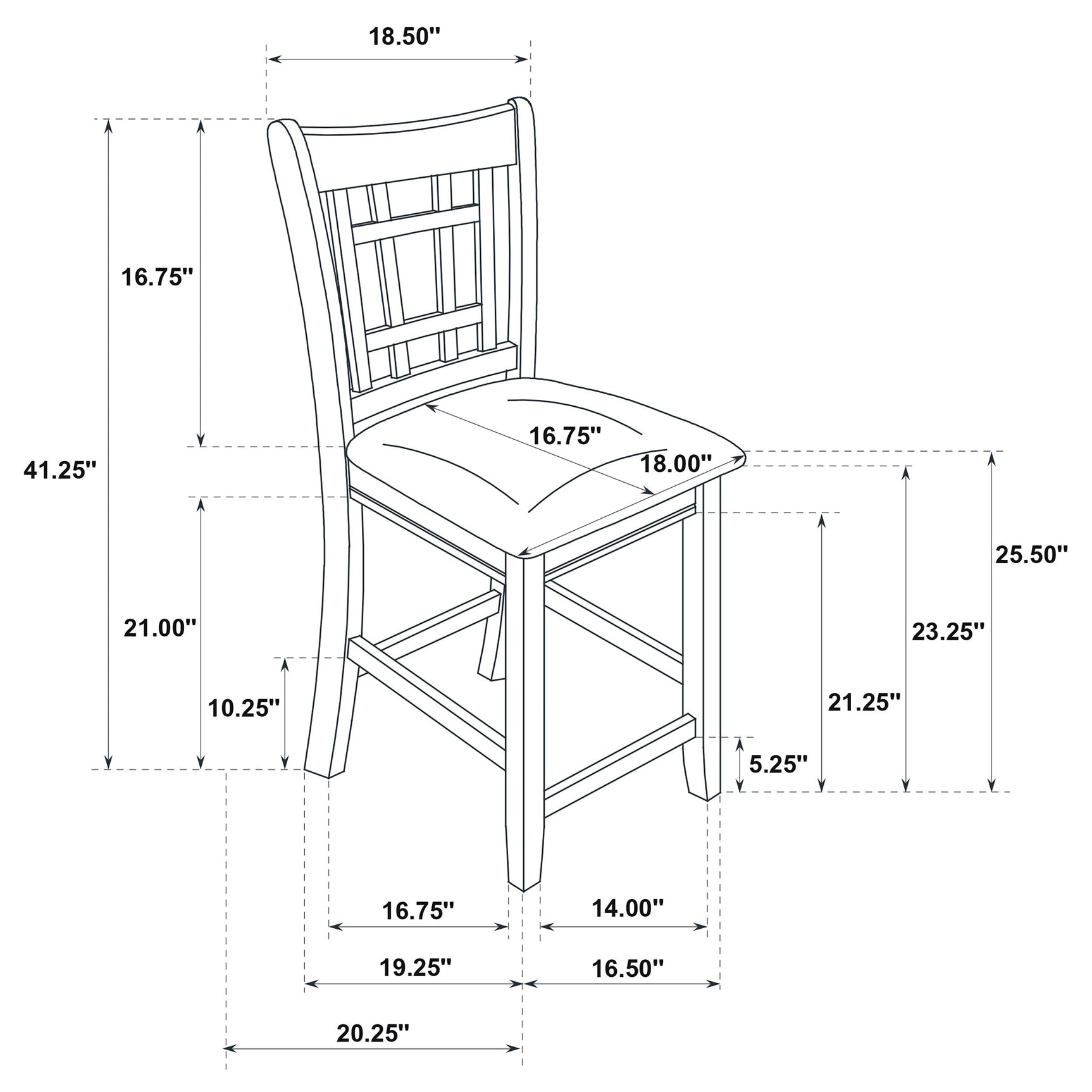Lavon Light Oak 5-piece Oval Counter Height Dining Set - Ornate Home