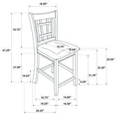 Lavon Light Oak 5-piece Oval Counter Height Dining Set - Ornate Home