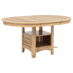 Lavon Light Oak 5-piece Oval Extension Leaf Dining Set - Ornate Home