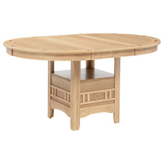Lavon Light Oak 5-piece Oval Extension Leaf Dining Set - Ornate Home