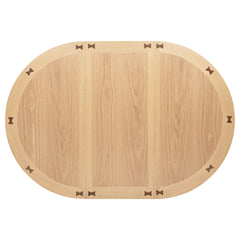 Lavon Light Oak 5-piece Oval Extension Leaf Dining Set - Ornate Home