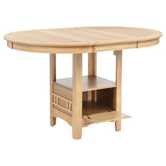 Lavon Light Oak Oval 60-inch Counter Height Extension Dining Table - Ornate Home