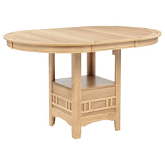 Lavon Light Oak Oval 60-inch Counter Height Extension Dining Table - Ornate Home