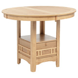 Lavon Light Oak Oval 60-inch Counter Height Extension Dining Table - Ornate Home