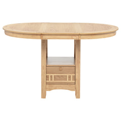 Lavon Light Oak Oval 60-inch Counter Height Extension Dining Table - Ornate Home