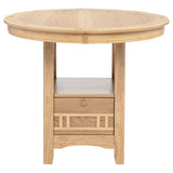 Lavon Light Oak Oval 60-inch Counter Height Extension Dining Table - Ornate Home