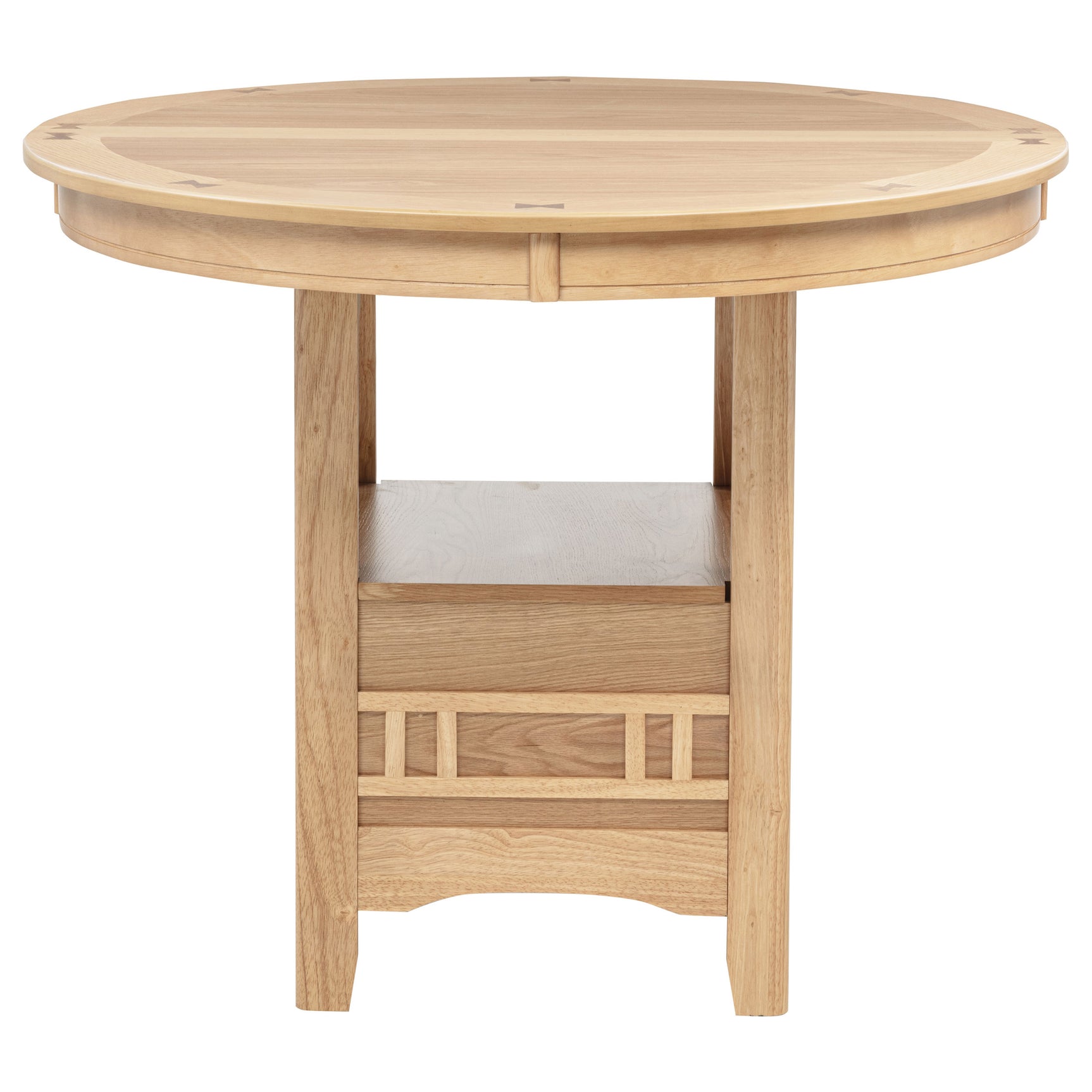 Lavon Light Oak Oval 60-inch Counter Height Extension Dining Table - Ornate Home