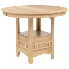 Lavon Light Oak Oval 60-inch Counter Height Extension Dining Table - Ornate Home