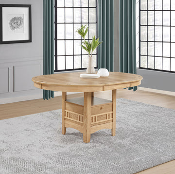 Lavon Light Oak Oval 60-inch Wood Extension Leaf Dining Table - Ornate Home