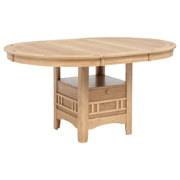 Lavon Light Oak Oval 60-inch Wood Extension Leaf Dining Table - Ornate Home