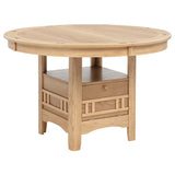 Lavon Light Oak Oval 60-inch Wood Extension Leaf Dining Table - Ornate Home