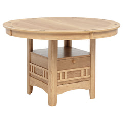Lavon Light Oak Oval 60-inch Wood Extension Leaf Dining Table - Ornate Home