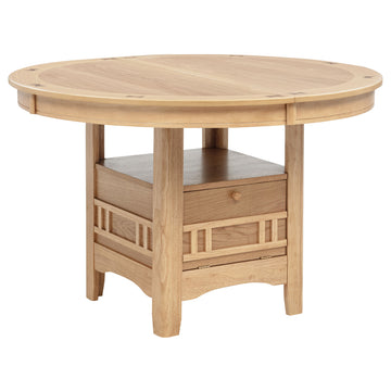 Lavon Light Oak Oval 60-inch Wood Extension Leaf Dining Table - Ornate Home
