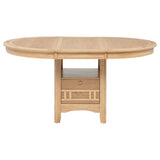 Lavon Light Oak Oval 60-inch Wood Extension Leaf Dining Table - Ornate Home