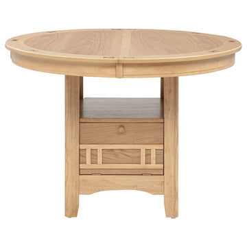 Lavon Light Oak Oval 60-inch Wood Extension Leaf Dining Table - Ornate Home