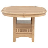 Lavon Light Oak Oval 60-inch Wood Extension Leaf Dining Table - Ornate Home