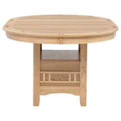 Lavon Light Oak Oval 60-inch Wood Extension Leaf Dining Table - Ornate Home