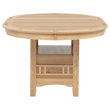 Lavon Light Oak Oval 60-inch Wood Extension Leaf Dining Table - Ornate Home