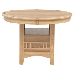 Lavon Light Oak Oval 60-inch Wood Extension Leaf Dining Table - Ornate Home