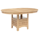 Lavon Light Oak Oval 60-inch Wood Extension Leaf Dining Table - Ornate Home