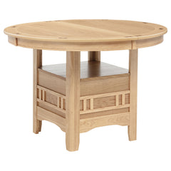 Lavon Light Oak Oval 60-inch Wood Extension Leaf Dining Table - Ornate Home